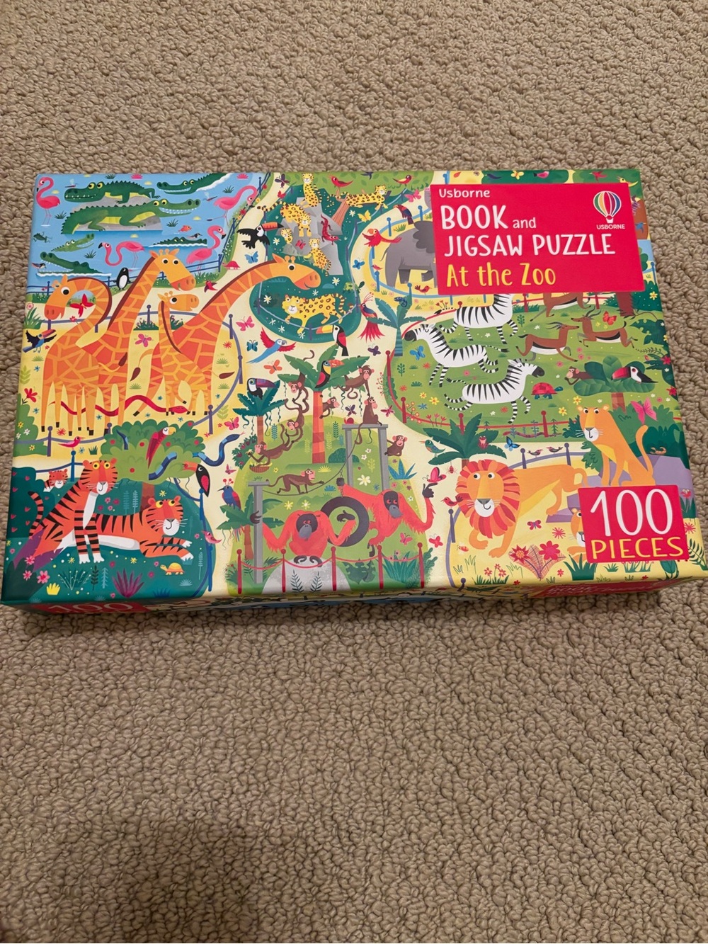 Usborne Jigsaw Puzzle - At the Zoo 100 pieces